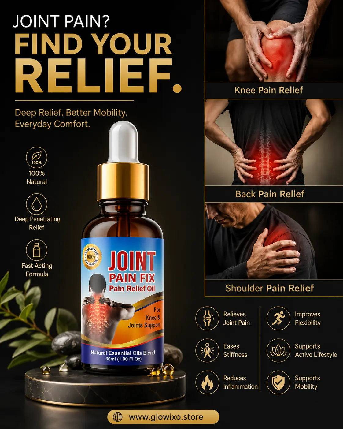 Jodon Ki Massage Ke Liye Herbal Oil | Glowixo Glowixo.store